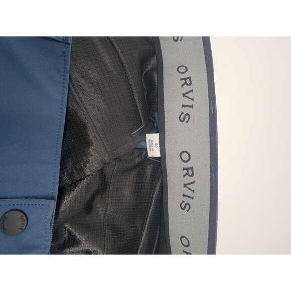 Orvis Cargo Hiking Fishing Camping Shorts Moisture‎ Wicking Polyester Blue - Picture 4 of 5
